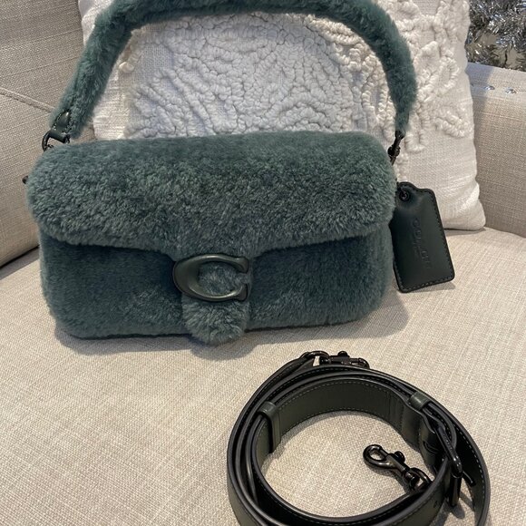 Coach Tabby Shoulder Bag 26 In Shearling - Picture 3 of 14